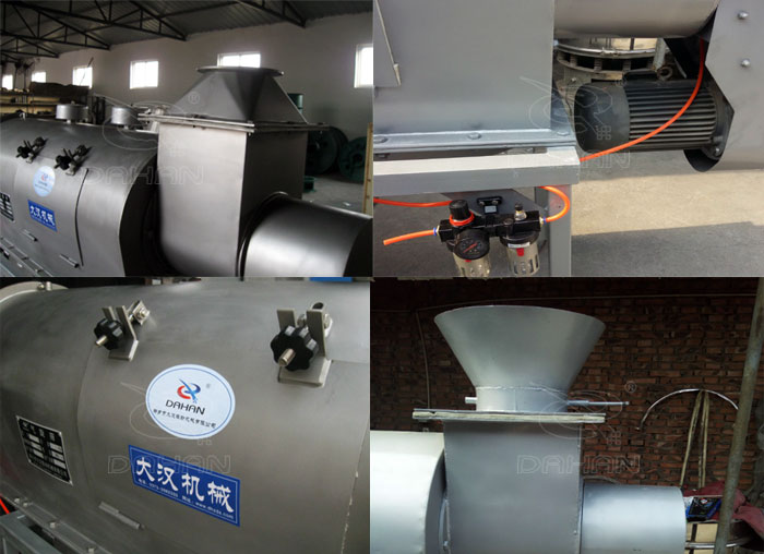 氣旋篩：電機(jī)，進(jìn)料口，氣壓裝置等特寫(xiě)圖片