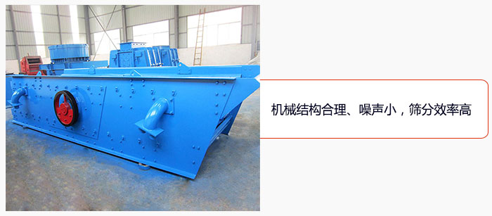 圓振動(dòng)篩結(jié)構(gòu)合理、噪聲小，篩分效率高