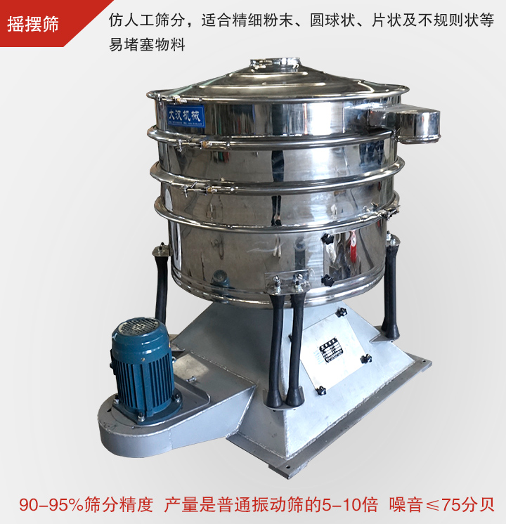 搖擺篩仿照人工篩分，可滿足高精度、高產(chǎn)量篩分要求