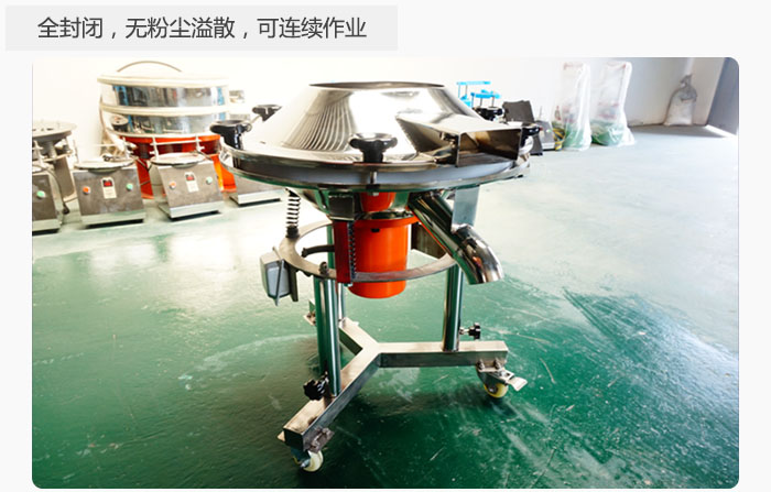 采用全封閉，無(wú)粉塵溢散，可連續(xù)作業(yè)。