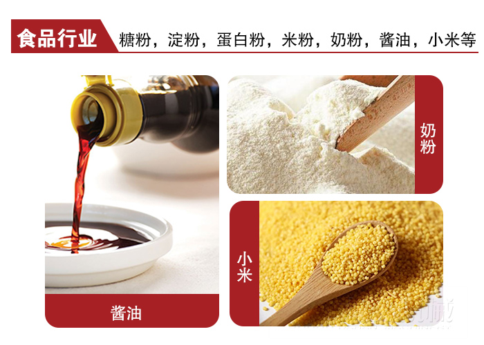 全不銹鋼食品振動(dòng)篩可用于糖粉，小米，淀粉，蛋白粉，米粉，奶粉，醬油等物料