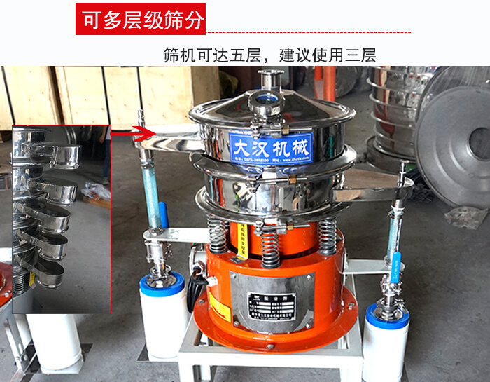 氣體波阿虎振動篩篩機可達五層，三層較為常用